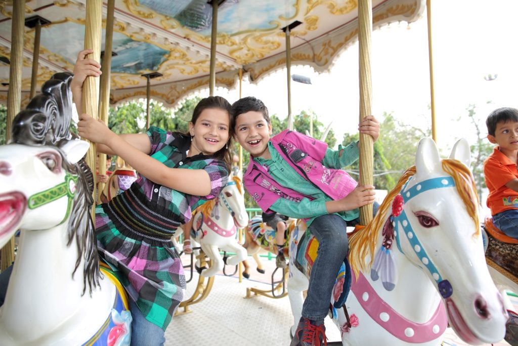 Kids fun rides at Ramoji Film City Hyderabad amusement zone